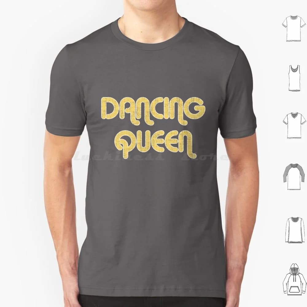 Dancing Queen Vintage Large Print 1970's T Shirt 6xl Cotton Cool Tee 70 70s 1970 1970s Vintage Retro Slang Dancing Queen Disco