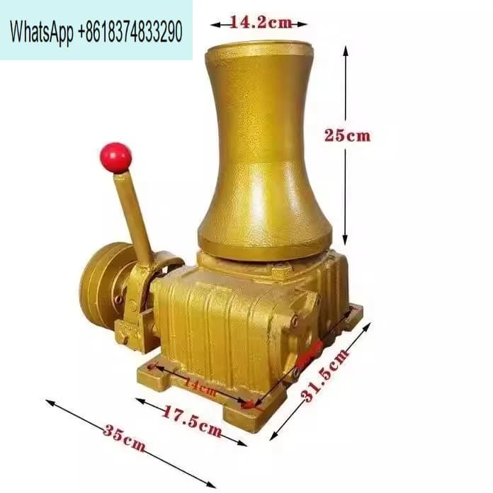 Marine hydraulic vertical anchor crane Small diesel belt clutch deceleration type rope net machine