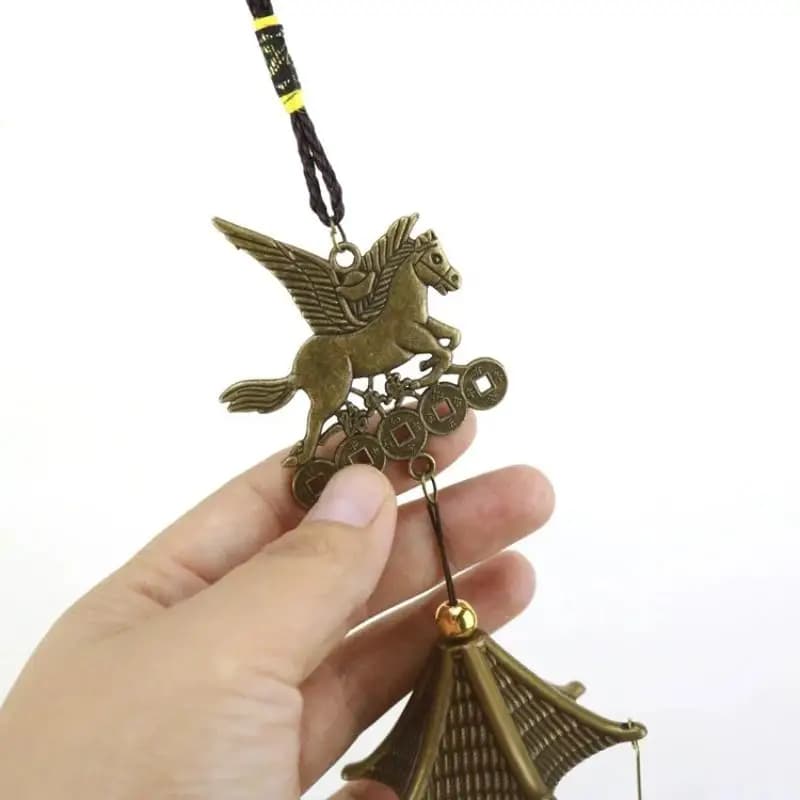 46cm Horse Metal Wind Chimes Garden Yard Bells Windchimes Outdoor Room Hanging Decoration