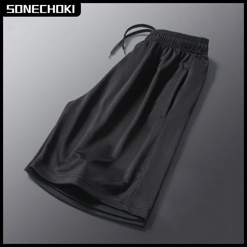 Nuovi pantaloncini da corsa neri estivi da uomo solidi larghi basket sport palestra pantaloncini traspiranti allenamento fitness allenamento fondo maschile
