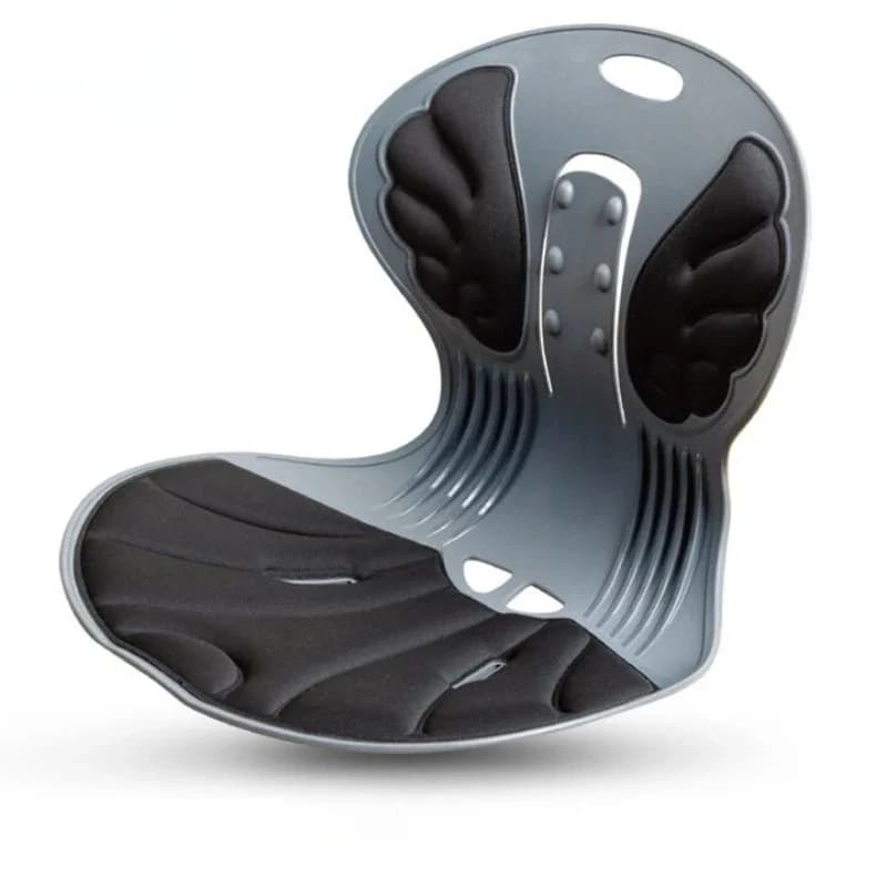 Cuscino lombare da ufficio ergonomico ortopedico per uomo e donna - Nero