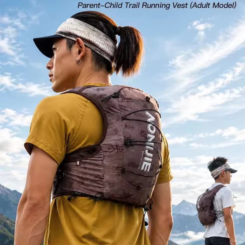 AONIJIE 10L Lightweight Trail Running Backpack Cycling Race Marathon Hydrating Vest Hiking Backpack Outdoor Sports Climbing Bag
