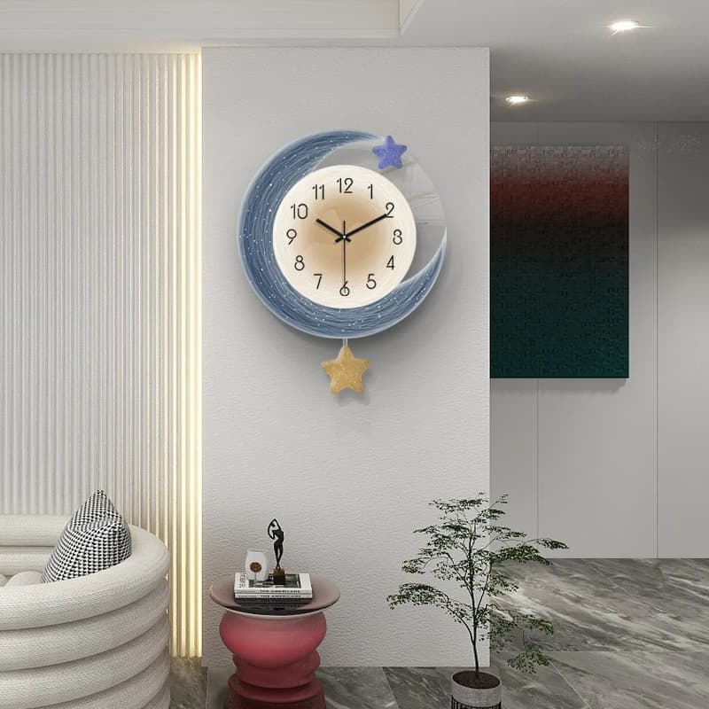 Modern Simple Wall Clock Wall Clock for Creative and Elegant Nordic Dining Room Home Decorations FYWC Wall Clock