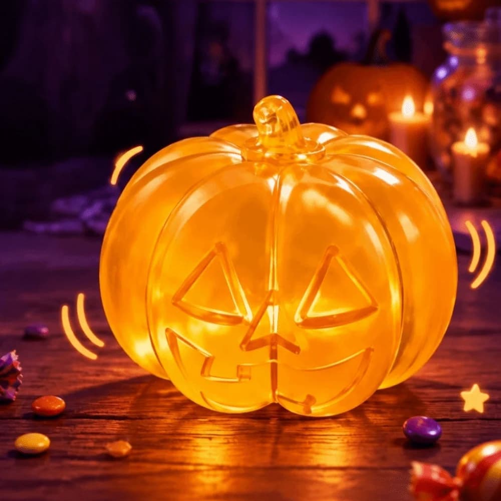 Super Soft Halloween Pumpkin Squishy Crystal Clear Slow Rebound Pumpkin Squeeze Toy Simulation Squidgy Squishy Stress Ball