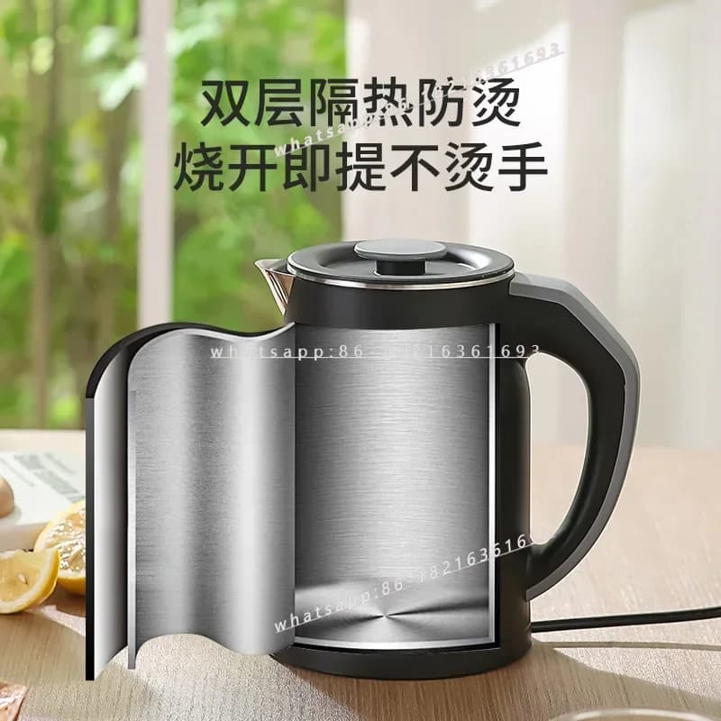 Bollitore Elettrico 2026NUOVO 110V, Bollitore Domestico con Isolamento Integrato, Portatile da Viaggio