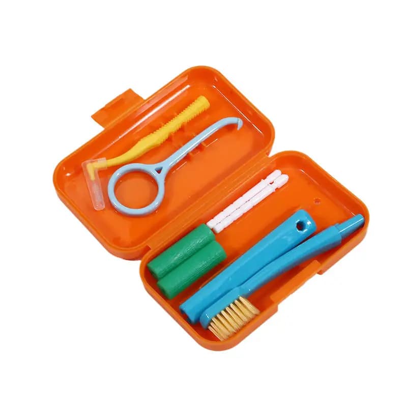 Portable Toothbrush Box Orthodontic Oral Hygiene Tool Kit Interdental Toothbrush