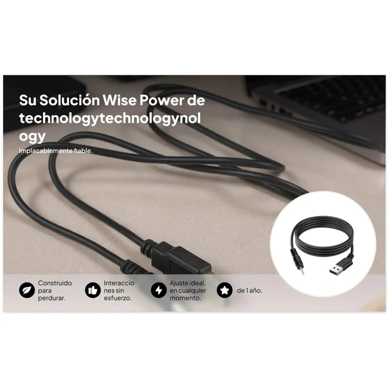 Cavo di Ricarica DC USB a DC, Cavo Flessibile per Dispositivi Elettronici con Connettore 4.0mm X 1.7mm