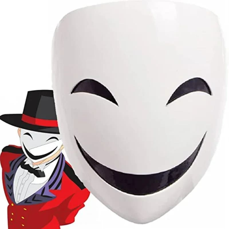 Kagetane Hiruko Burakku buretta Full Face Anime Black Bullet Smile Mask Facepiece copricapo maschere puntelli regalo di Halloween