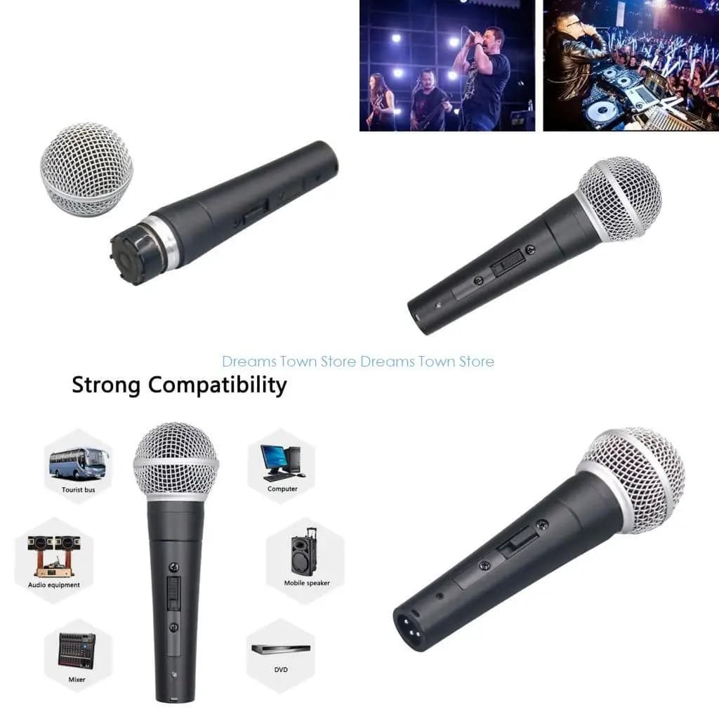 Microfoni con filo HX6A Microfoni dinamici Microfoni adatti per feste Altoparlanti per karaoke Macchina per karaoke