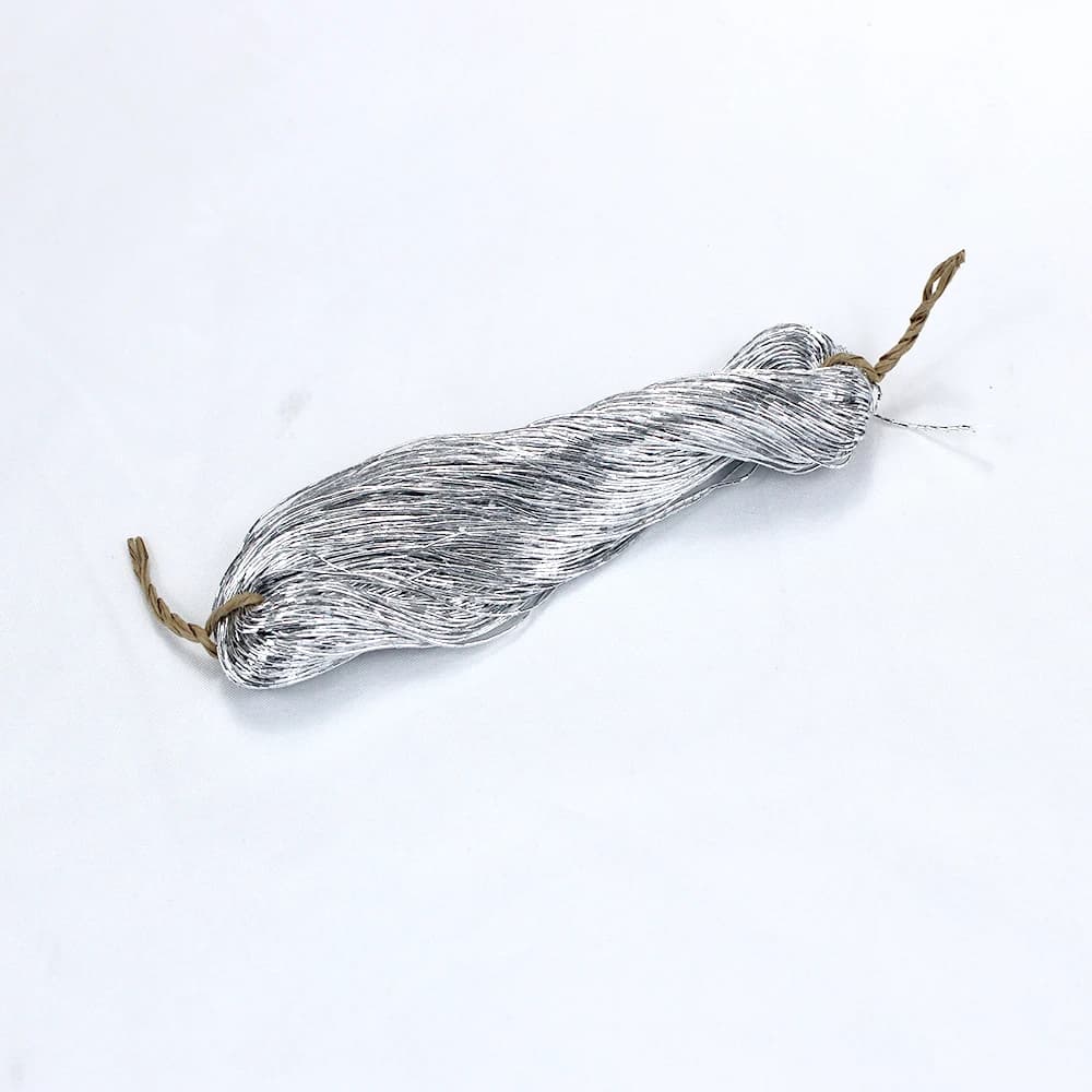 1pcs 70 Meters DIY Sewing Knitting Embroidery Material Bright Round Silk Wire Silver Embroidery Thread Handmade