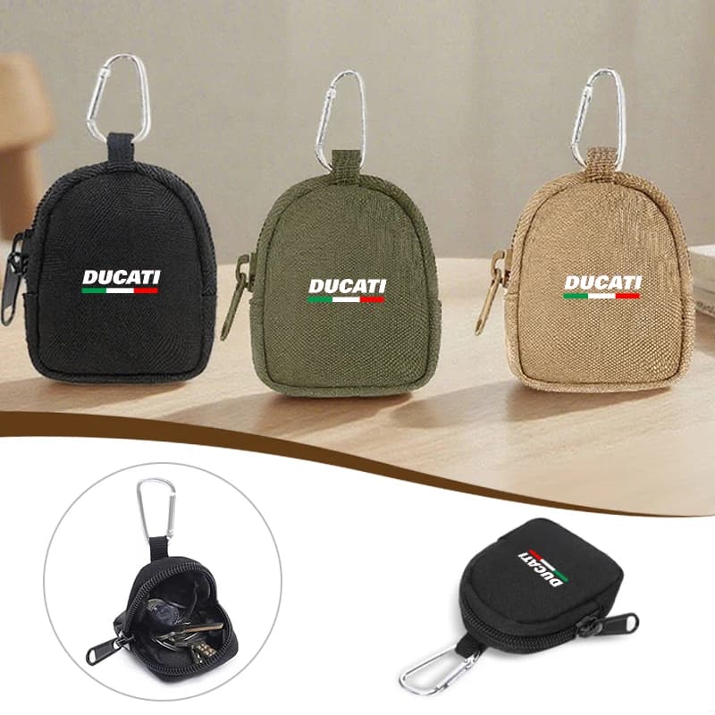 Portable Motorcycle Emblem Mini Wallet Bank Card Coin Purses For Ducati Monster Panigale 748 749 999 1098 1199 1299 1198 848 S