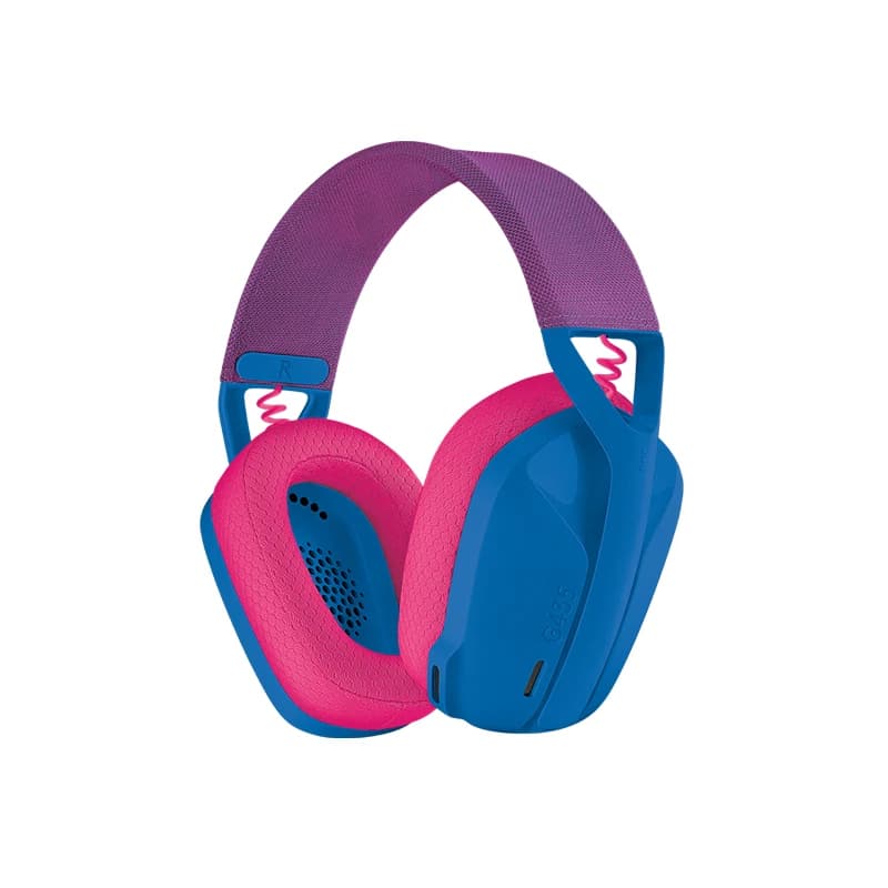 Cuffie da gioco wireless Bluetooth Logitech G435 LIGHTSPEED, ultraleggere da 165 g, batteria da 18 ore, doppio microfono, per PC PS5 Switch