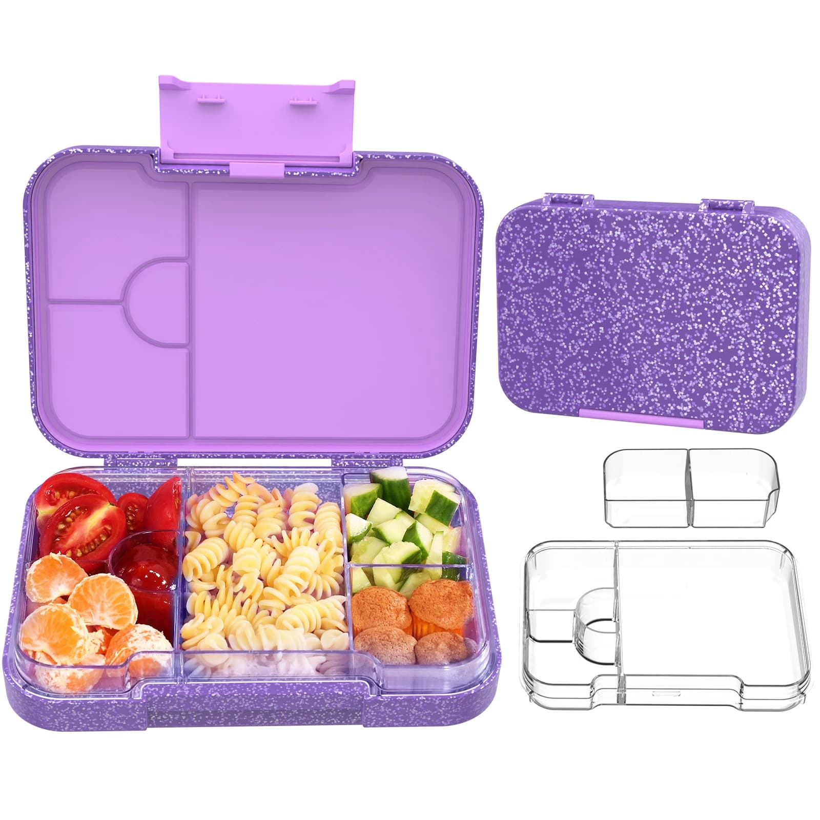 Bunifa Kids Lunch Box Bento a prova di perdite per la scuola e i pasti piccoli, chiusura facile da aprire, lavabile in lavastoviglie, senza BPA, ideale dai 3 anni in su