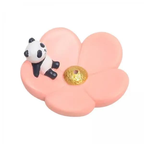 Porta Incenso Creativo a Forma di Panda, Piatto in Resina Ecologica per Meditazione, Yoga, Club e Casa