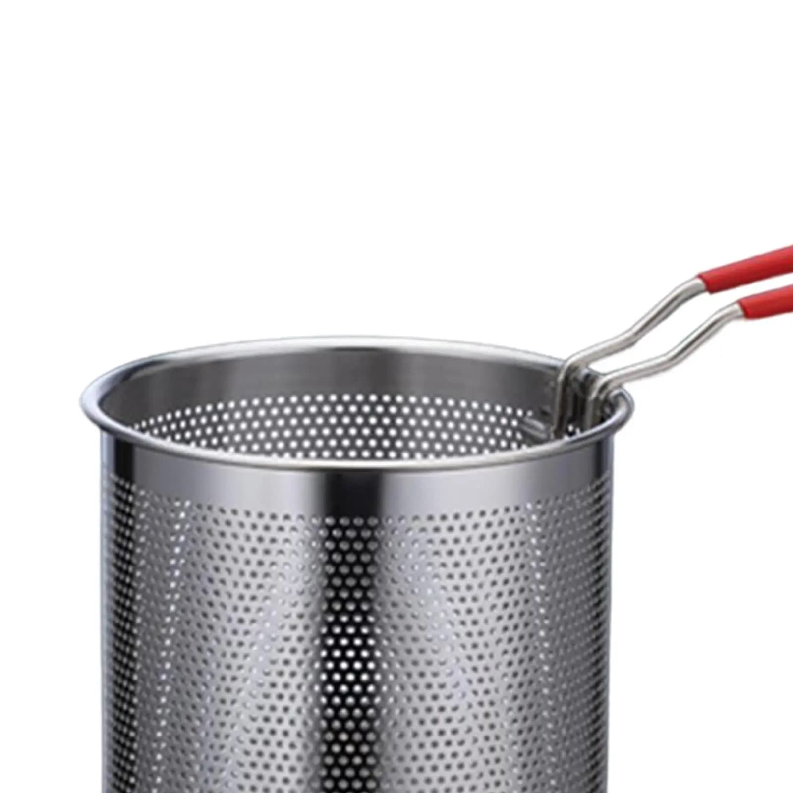 Pentola per Frittura Profonda in Acciaio Inox con Cestello Universale Rimovibile