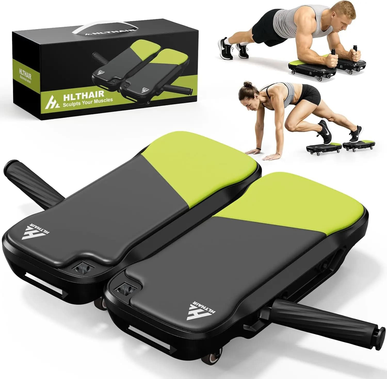 8-wheel detachable Ab Roller for basic training, body exercises in home gym, suitable for all fitness levels
