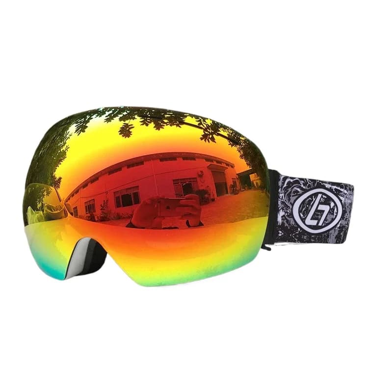 Occhiali da Sci CE EN174 con Doppia Lente Panoramica Antiappannamento UV400, Compatibili con Occhiali da Vista, per Uomo e Donna