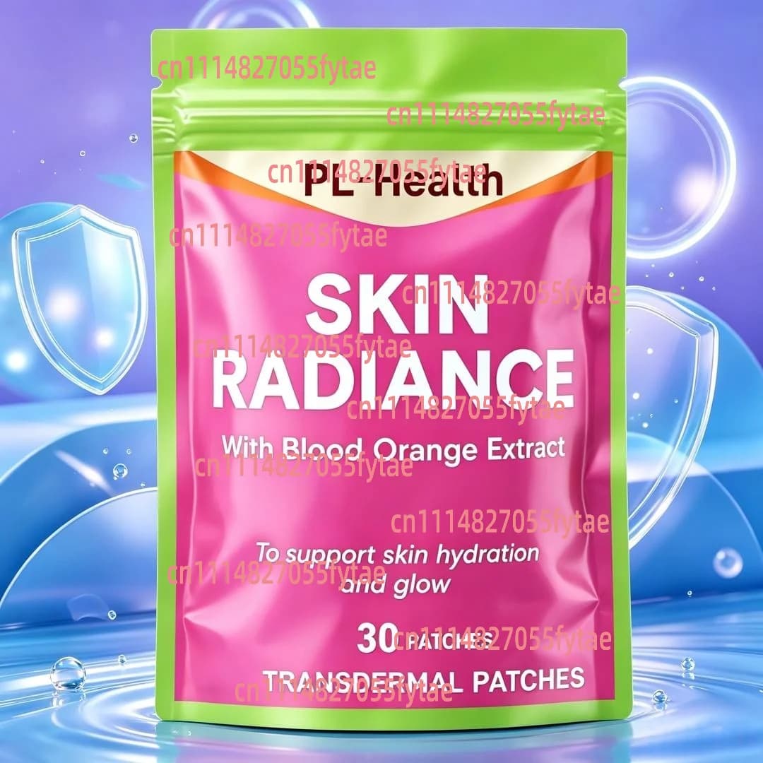 30 Patches Skin Radiance Transdermal Patches with Blood Orange, Collagen ,Vitamin C,Vitamin E Supports Skin Health