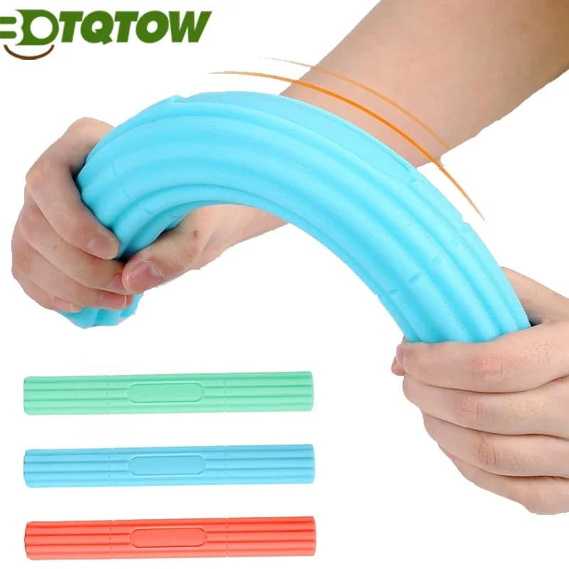 1 piece of reinforcement for flexible therapy bar, tennis elbow physical therapy bar, golfer elbows resistance bar, wrist, pain relief from forearm