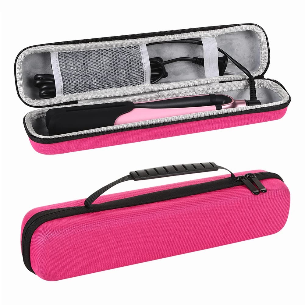 Waterproof curling iron bag, portable anti-fall housing for outdoor transport and commuting