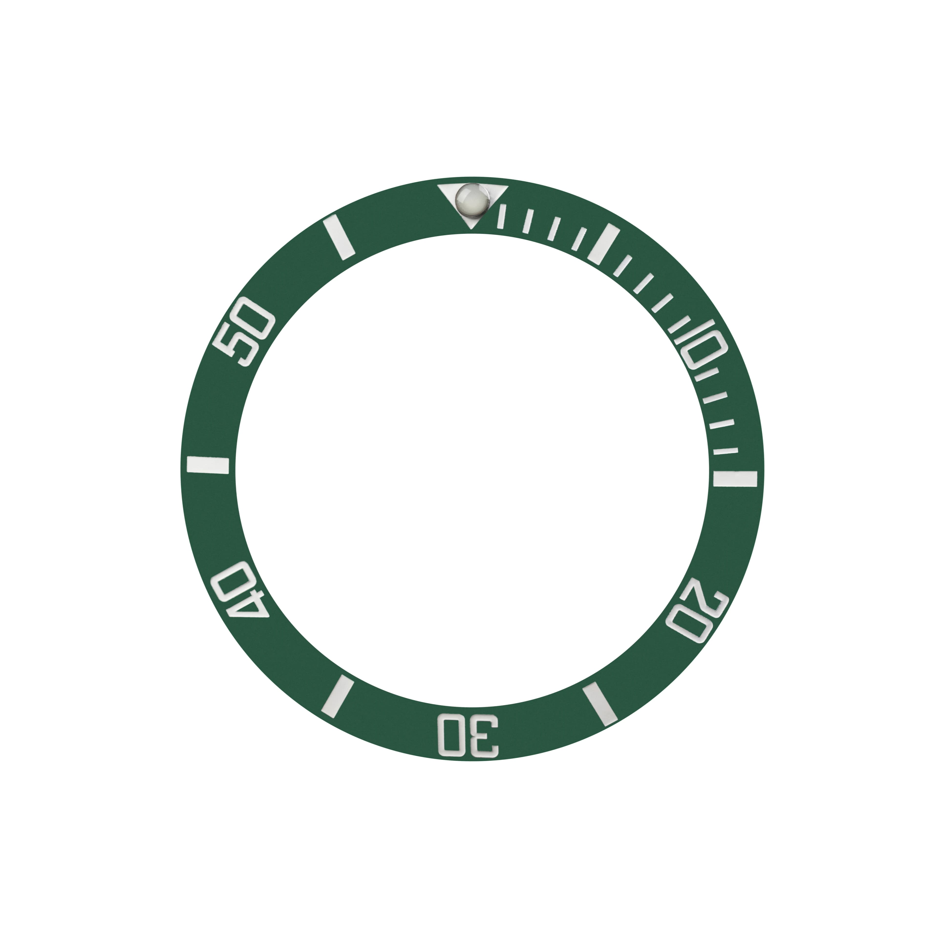 Orologio da polso materiale in alluminio anello cornice inserto anello parte di ricambio (verde)