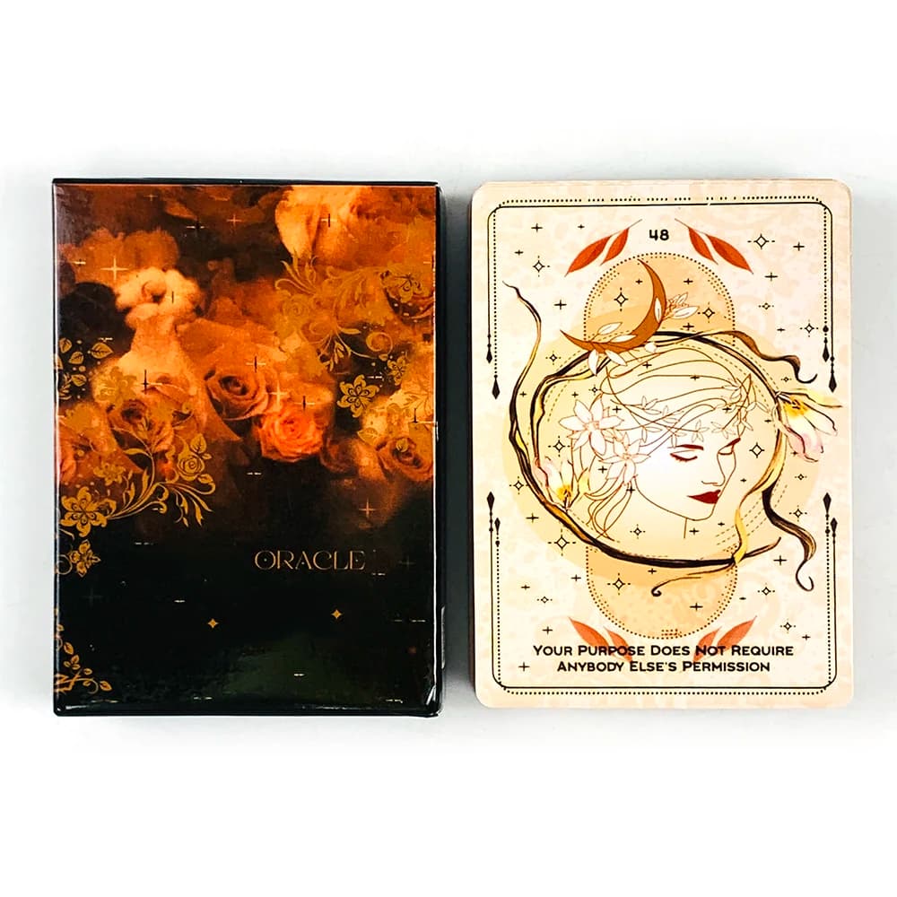 Nuove carte Oracle 53 pezzi Carte Oracle Fate Divination Party Deck Gioco da tavolo, ottimo per la meditazione e i giochi di società Gift-giving