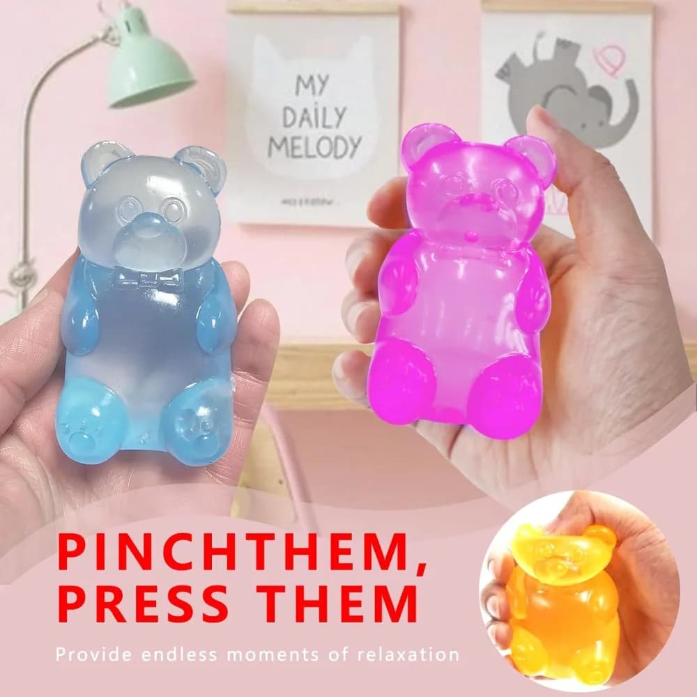 Toy - Stress Relief Fidget Sensory Toys, Soft Slow-Rebound Squishies for Kids and Adults Squishy Mini Cute Bear Maltose Squeeze