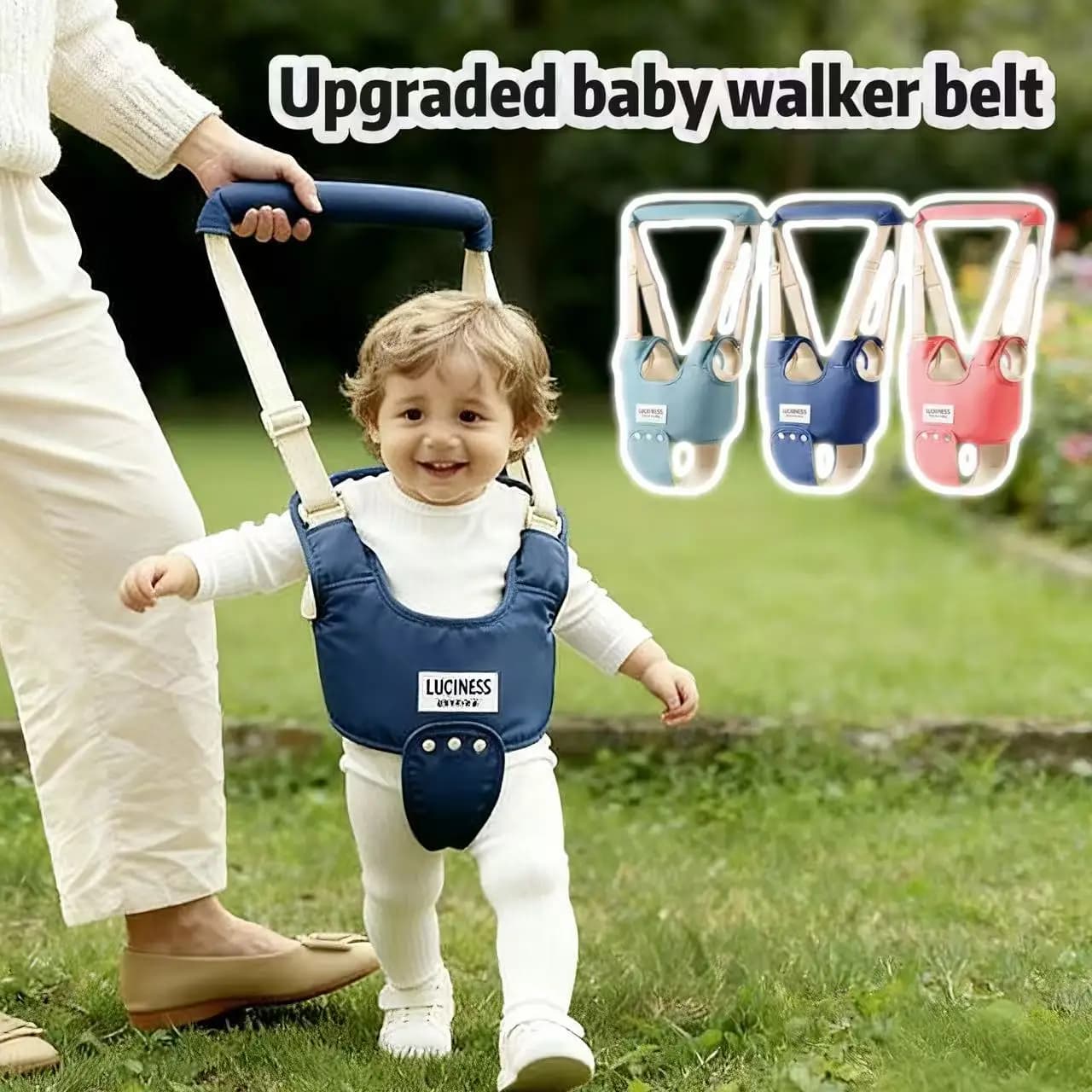 1 pezzo, Imbracatura per camminare per bambini in stile cestino, Forniture per neonati e bambini, Assistente per camminare per bambini in stile gilet, Cintura di sicurezza ausiliaria, Cintura per l'allenamento alla camminata per bambini, Adatto a tutte le stagioni
