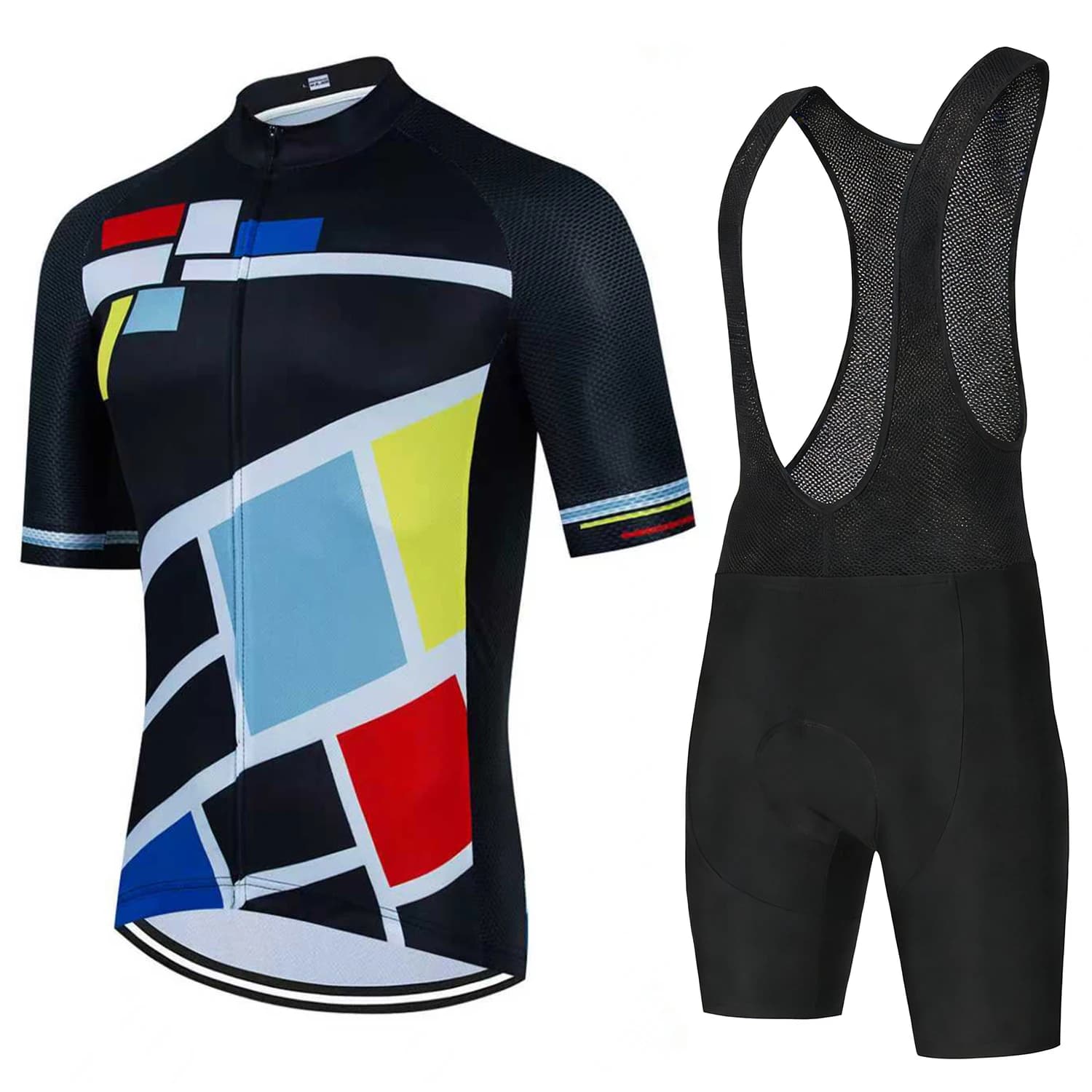 Complete with Estivo Cycling for Men: Shirt and Shorts with Bretelle for MTB and Road Bike