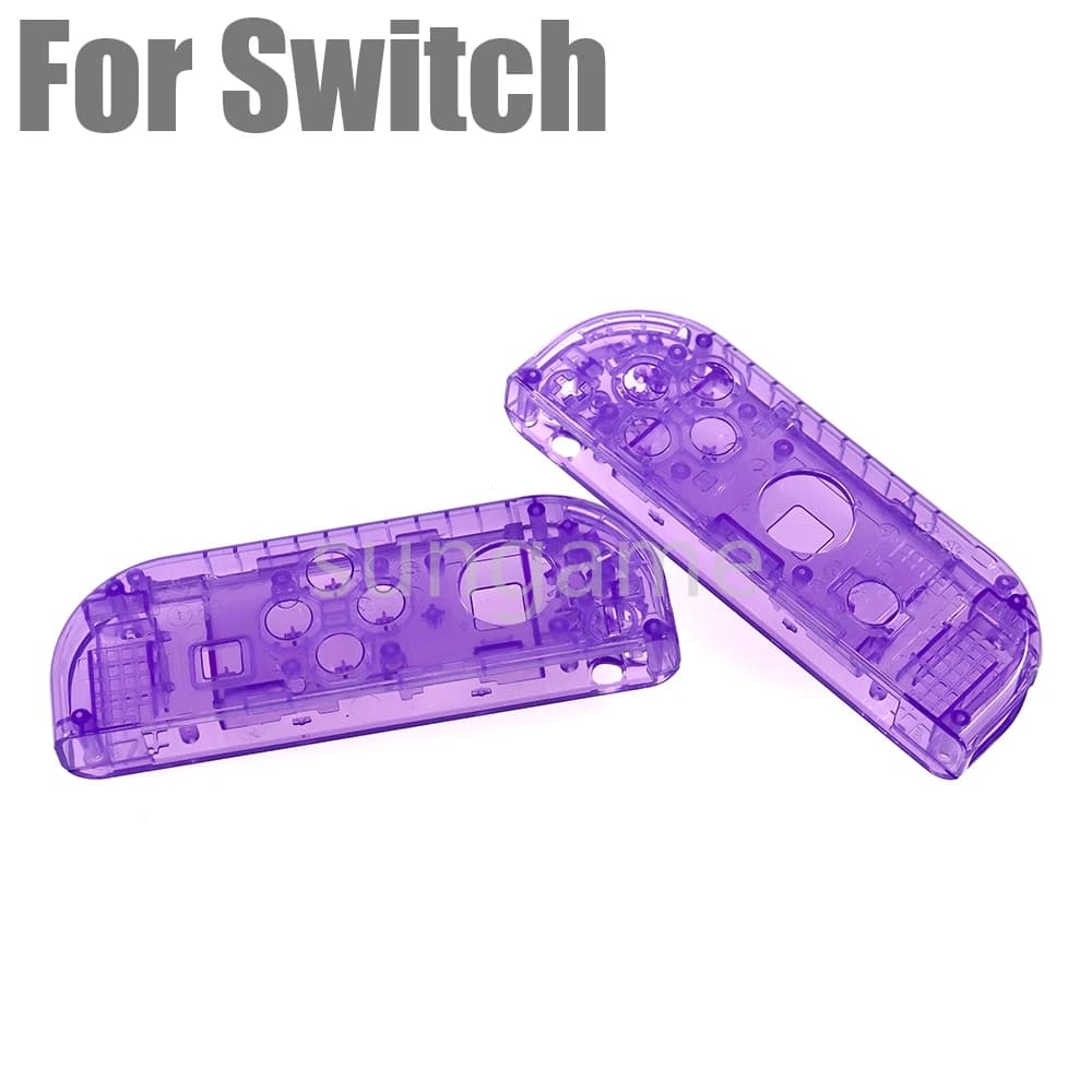 Set di 1 guscio di ricambio per JoyCon, custodia trasparente per controller Joycon per console Switch NS/OLED