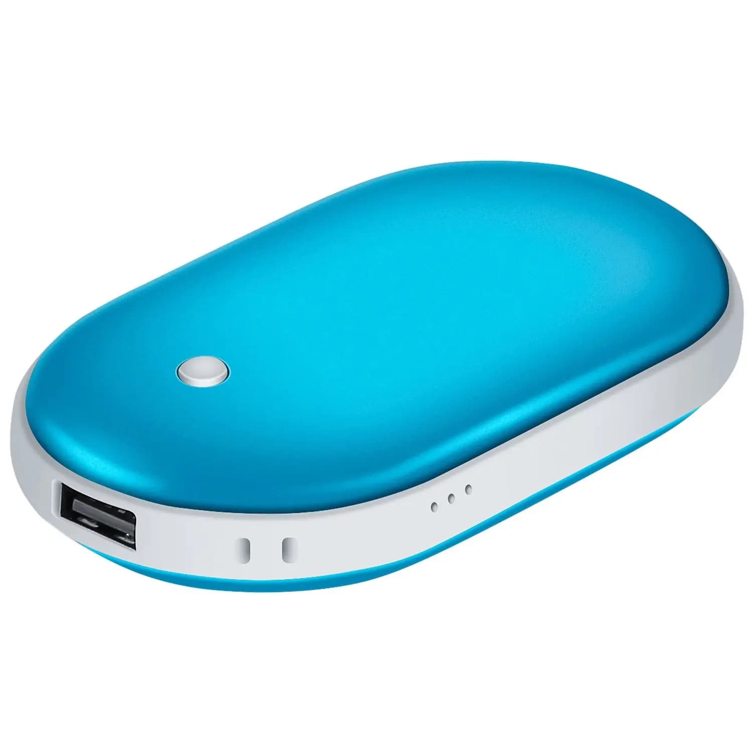 Scaldamani portatile Scaldamani ricaricabile Power Bank da 5000 mAh Scaldamani con riscaldamento bifacciale