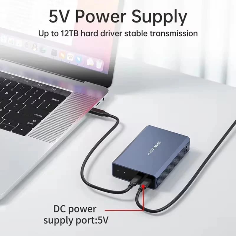 Super Sale ACASIS 2-Bay RAID External HDD Enclosure - USB 3.0 Dual Hard Drive Dock for 2.5" SATA SSD/HDD, Support RAID/JBOD & To