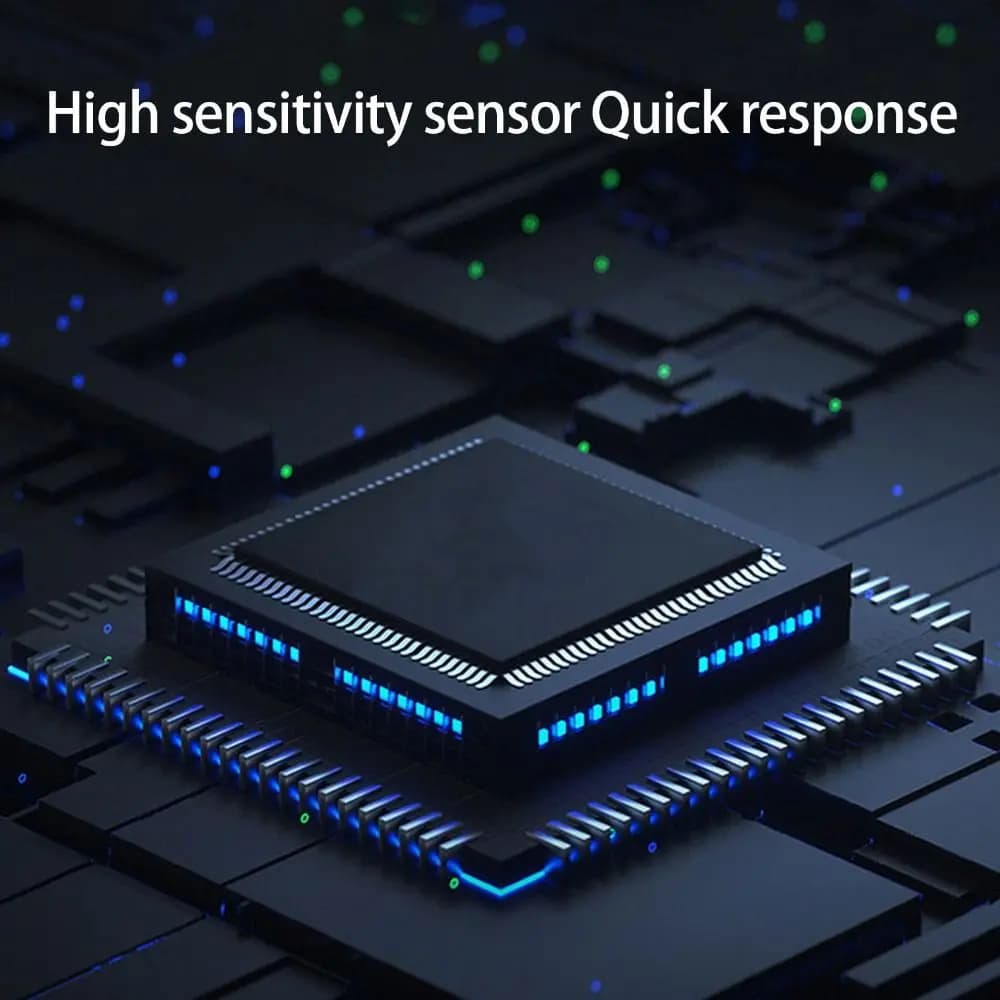 Long-Lasting Battery Portable Carbon Monoxide Detector High Accuracy Detection Visual Alarms 5 In 1 Air Detector Rechargeable