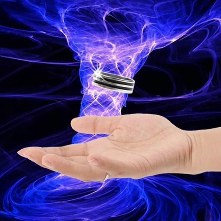 Anello galleggiante magico Trucchi magici Effetto galleggiante invisibile Magia Mago Primo piano Illusioni di strada Trucco Prop Mentalismo Divertente
