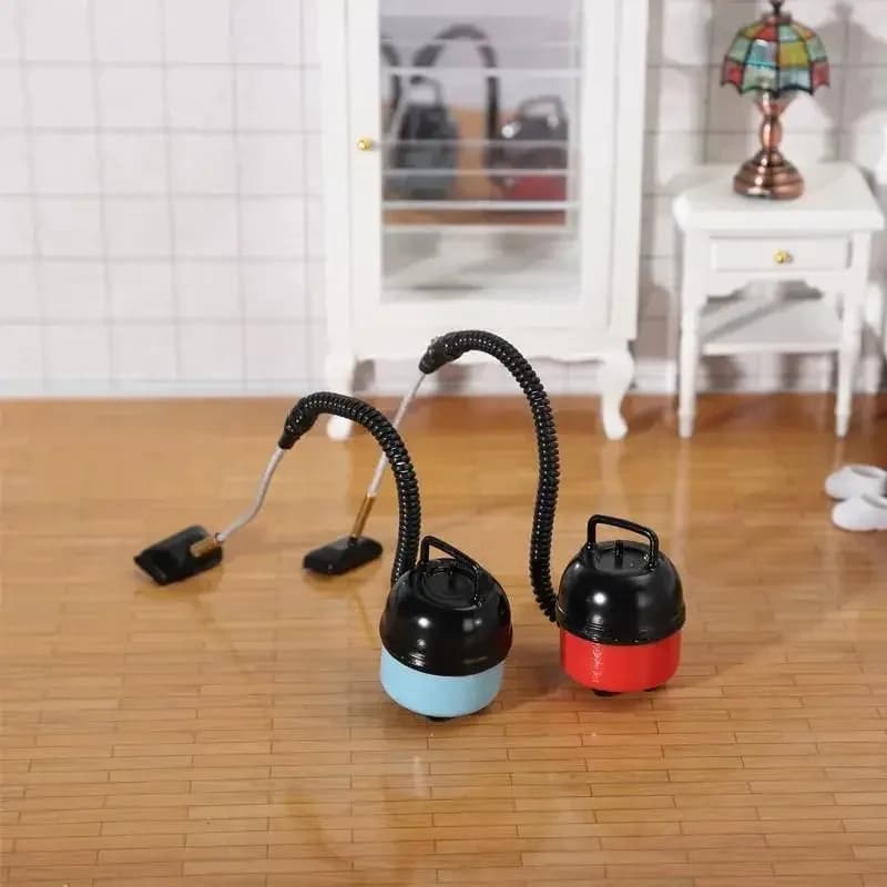 1 pcs vacuum cleaner black and blue 1/12 miniature accessories for children's home toys