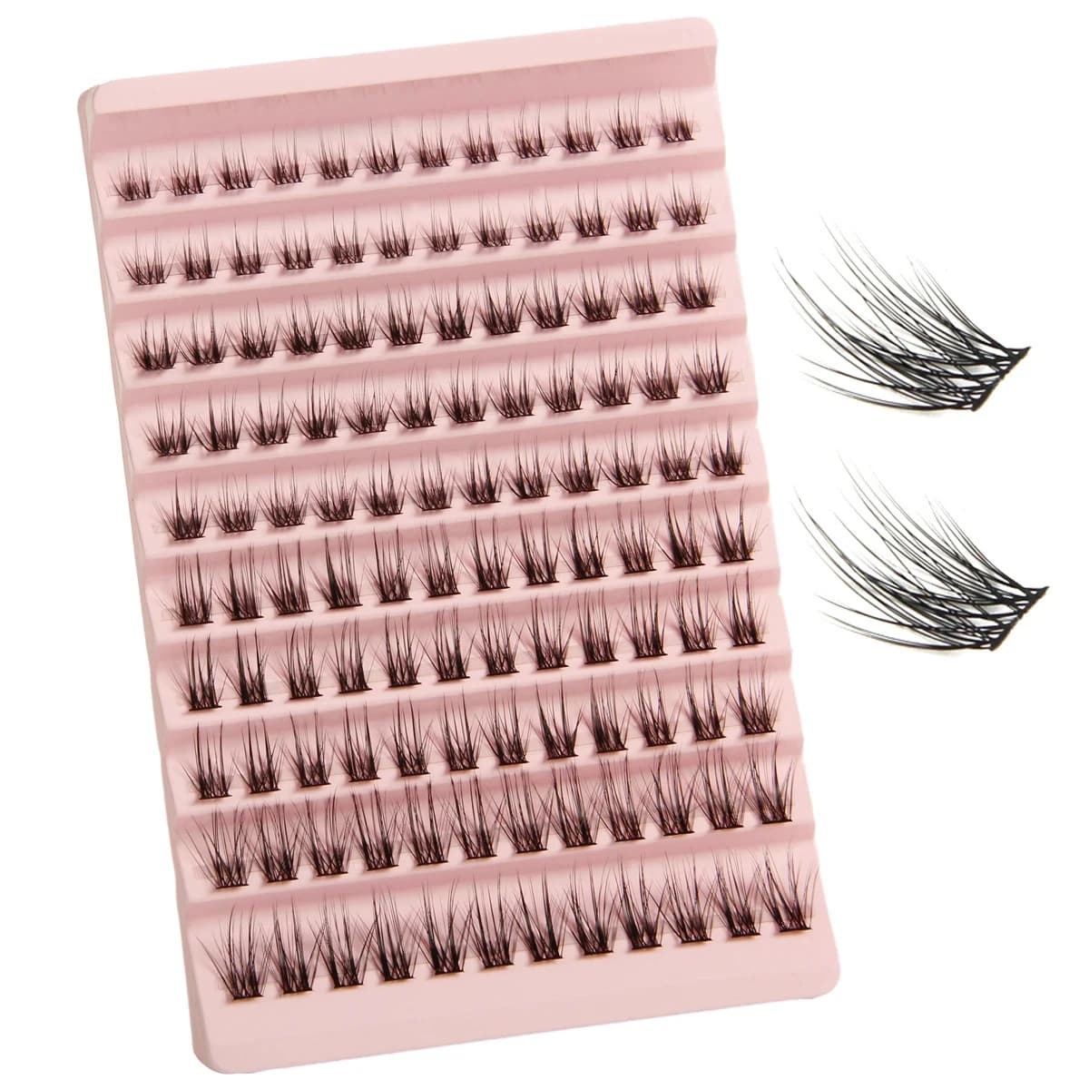Individual eyelashes Soft stele wide CD dd Curl Fake eyelashes Segmented natural thick cluster 10 rows Large packaging