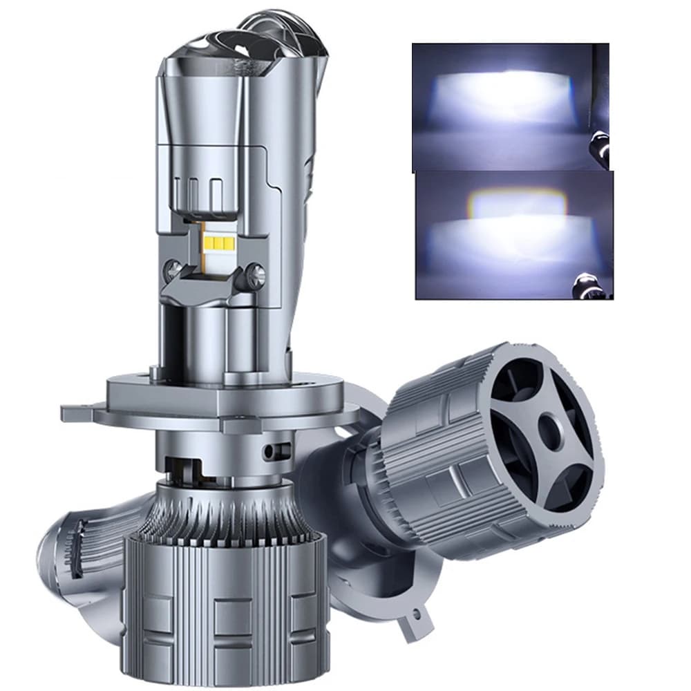 H4 LED Projector Mini Lens Adaptive Driving Beam lampadine per fari per auto H7 Bi LED Lens proiettore Lens Lamps Canbus 6000K LHD 12V