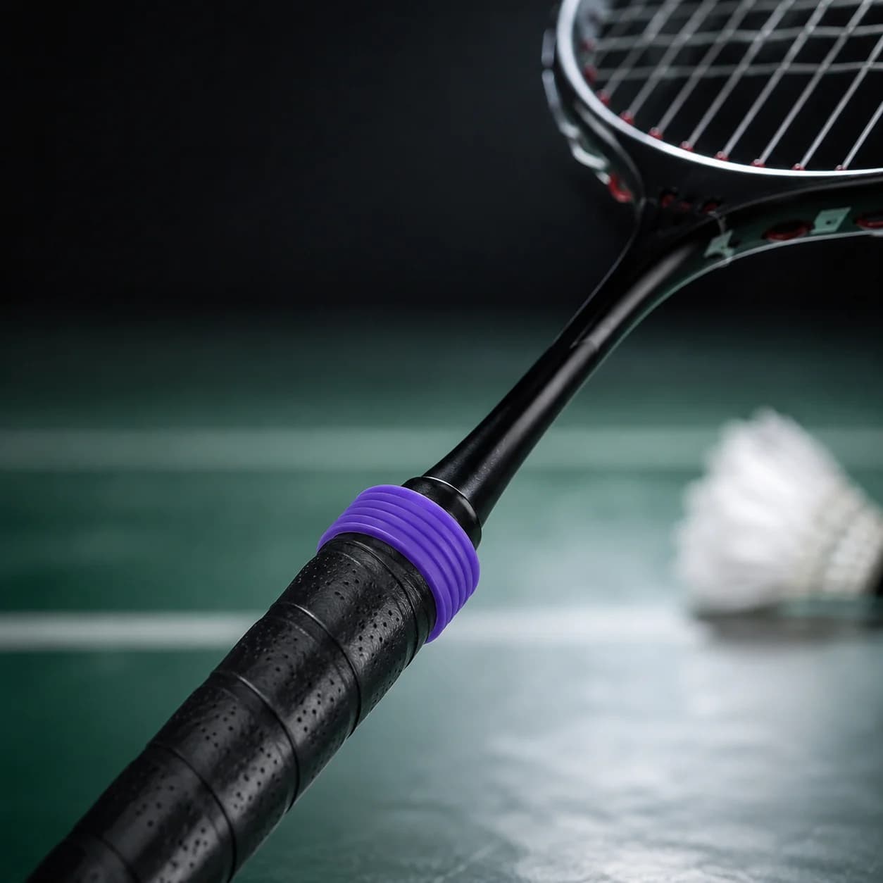 Silicone Tennis Racket Grip Stretchy Sweat-absorbing Rubber Tennis Racket Grip Fixed Stretchable
