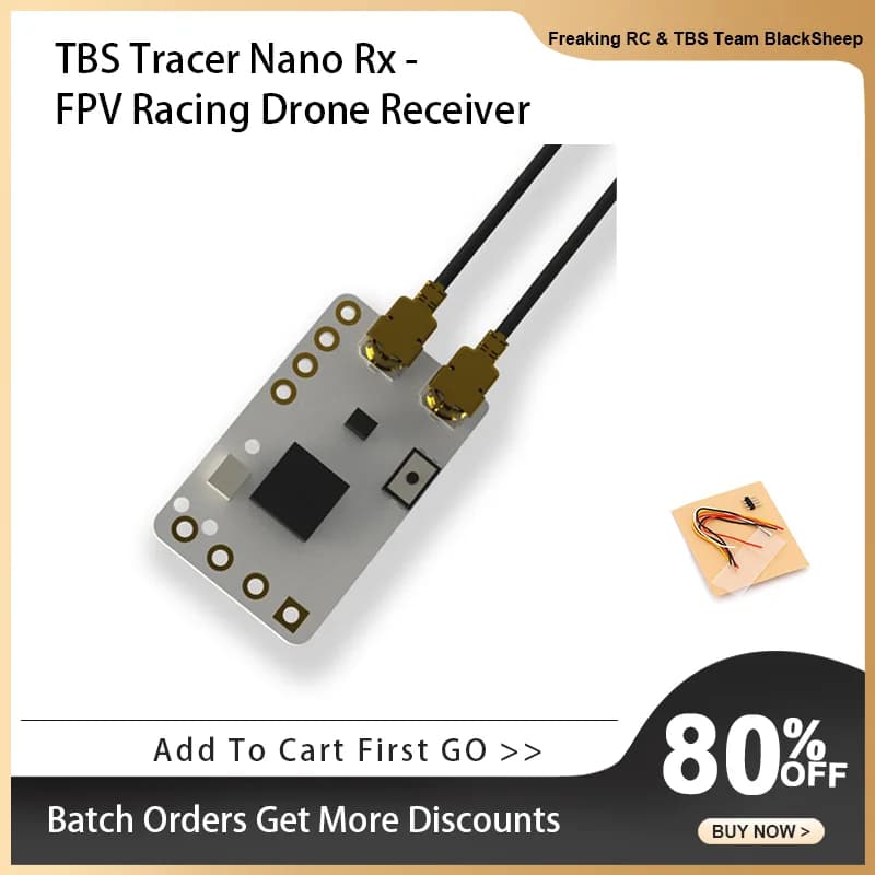 RICEVITORE DRONE DA CORSA FPV originale Black Sheep TBS TRACER NANO RX 2.4G