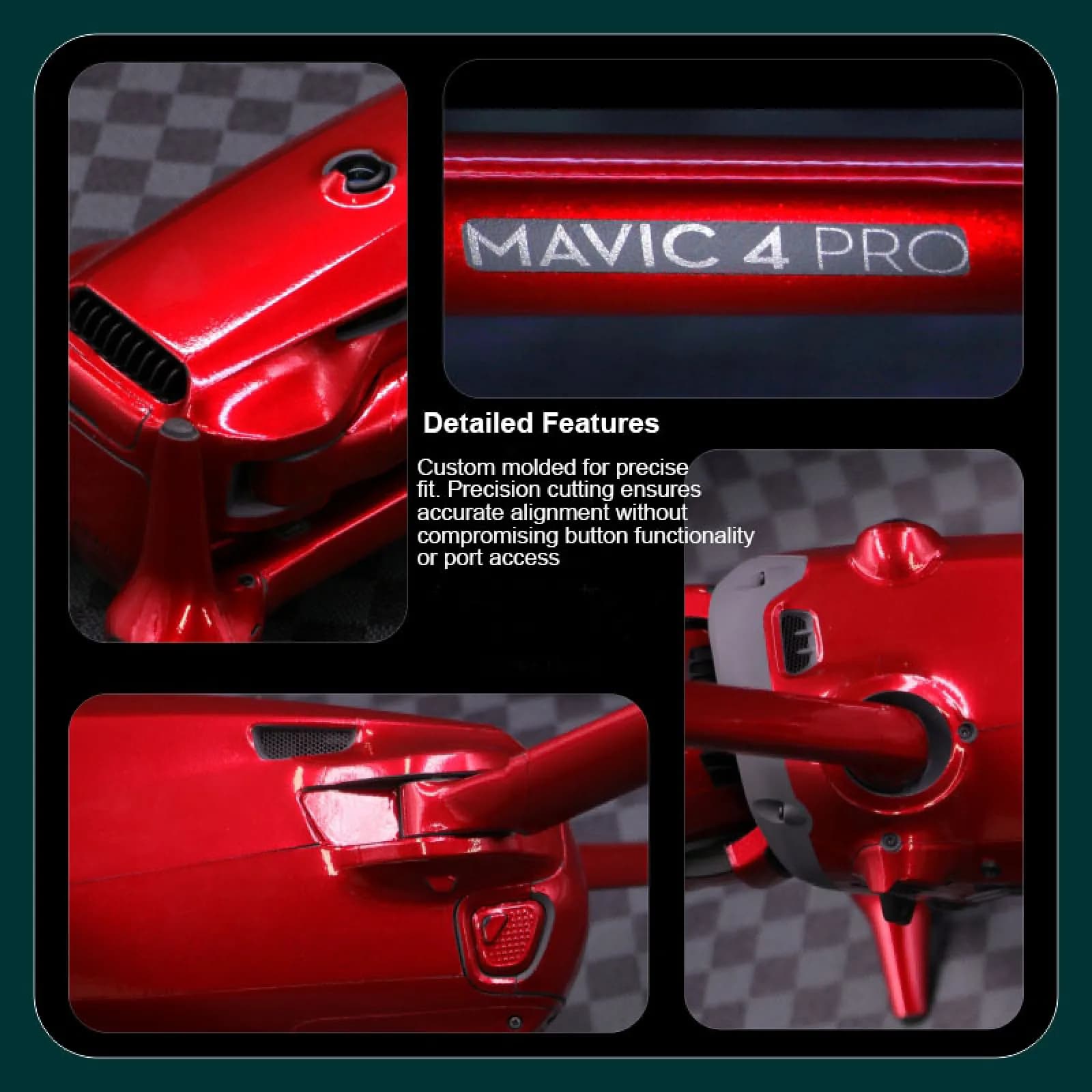 Adesivo Decorativo Impermeabile per DJI MAVIC 4 Pro, Decalcomania Fai-da-Te per Drone DJI MAVIC 4 Pro e Telecomando RC 2