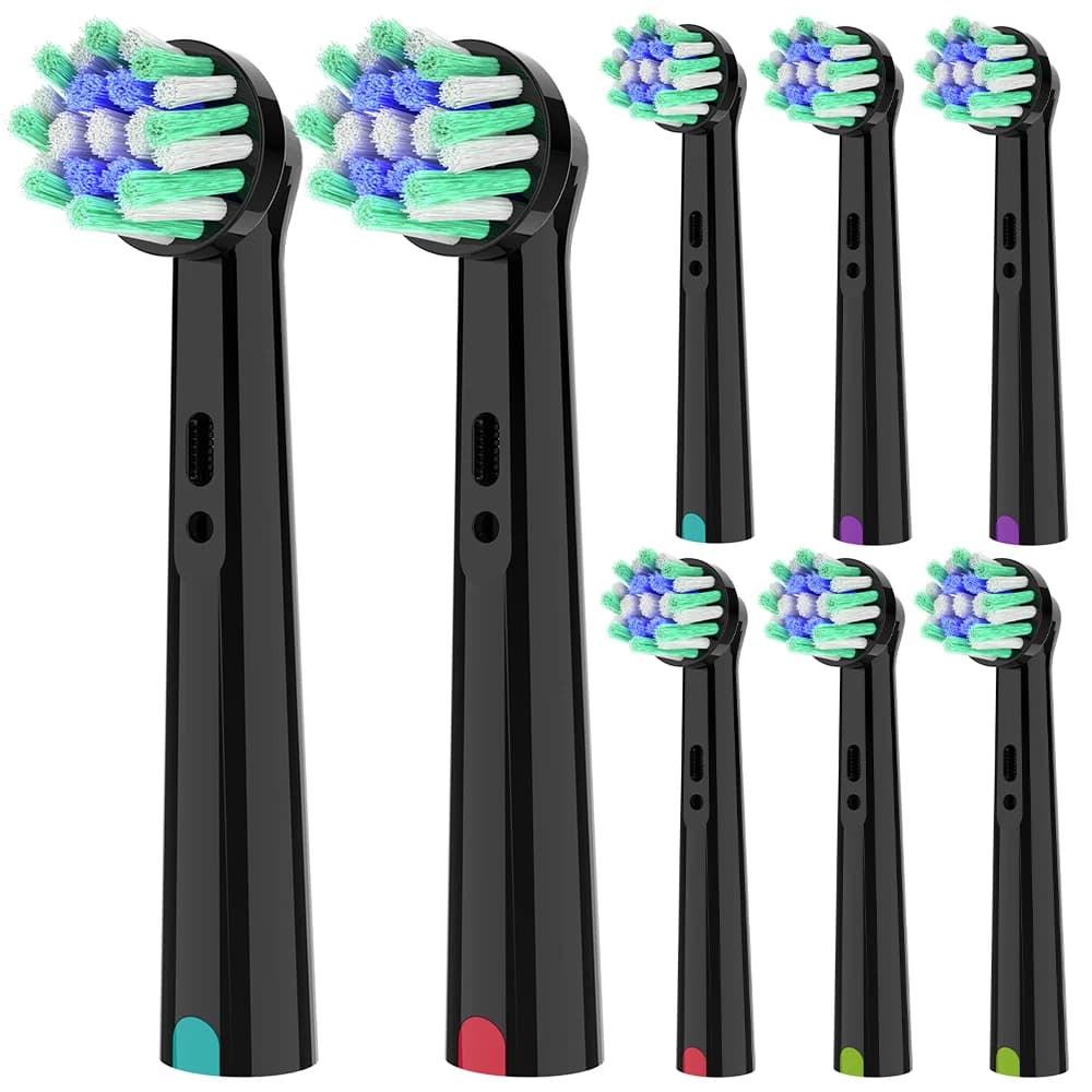 Testine di Ricambio Cross Clean Compatibili con Spazzolini Elettrici Oral B, Testine per Spazzolino Pro 1000 1500 7000