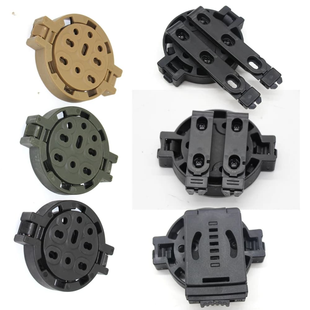 Fondina per pistola Molle Kit di disconnessione rapida Adattatore per fondina per pistola da caccia Angoli di 360 gradi Adattatore per piattaforma per G 17 19 22 23