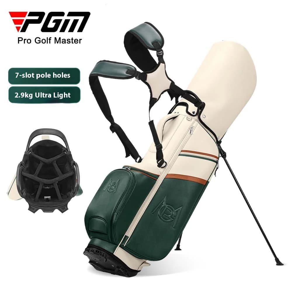 PGM QB175 Sacca da golf Borsa da donna con supporto Borsa da golf in microfibra impermeabile con foro per spina a 7 griglie