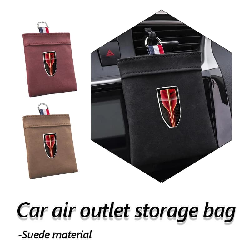 Auto Uscita Aria Sacchetto di Immagazzinaggio Cruscotto Organizzatore Per Hongqi H9 HS5 H5 H7 E-HS9 E115 HS7 LS7 2021 2022 2023 Accessori