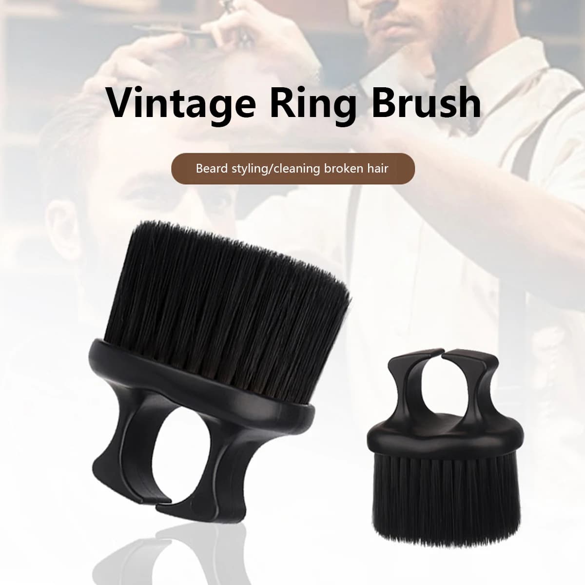 1 pz anello design plastica portatile spazzola per capelli infrangia strumento per salone di pulizia per frantumazione dei capelli speciale per parrucche di capelli veri