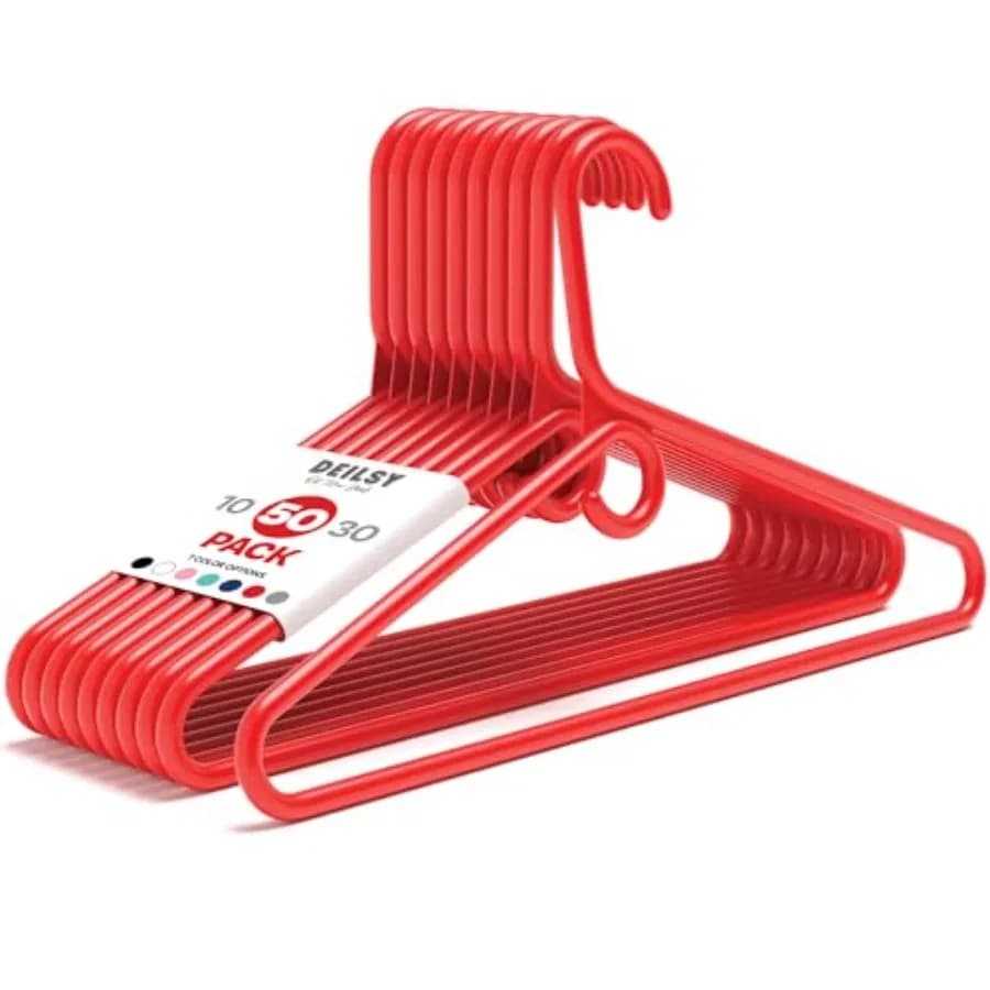 TM Hangers Resistant with Hooks for Scarves and Belts, Mirrors and Robusts for Shirts, Jackets, Pants and Dresses