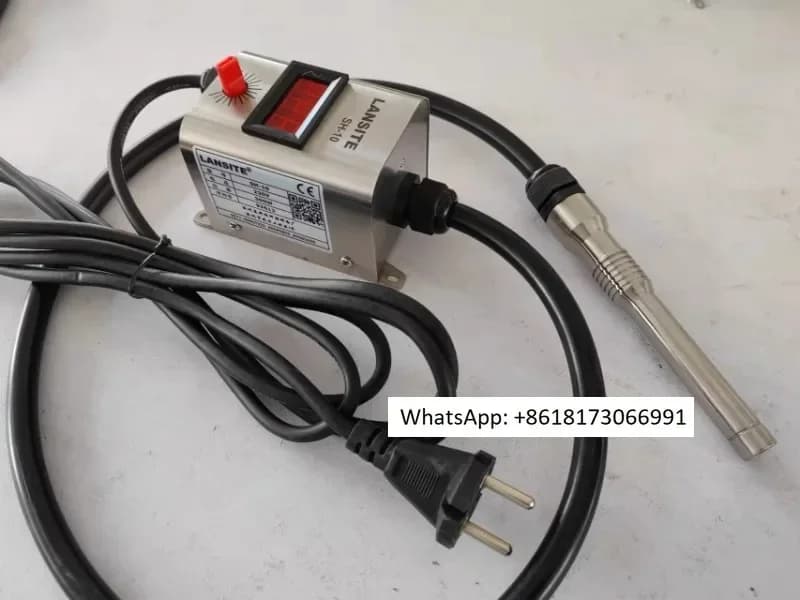 Mini ventilatore industriale ad aria calda SH-10 con sonda di temperatura incorporata per pistola ad aria calda per riscaldamento di piccoli spazi