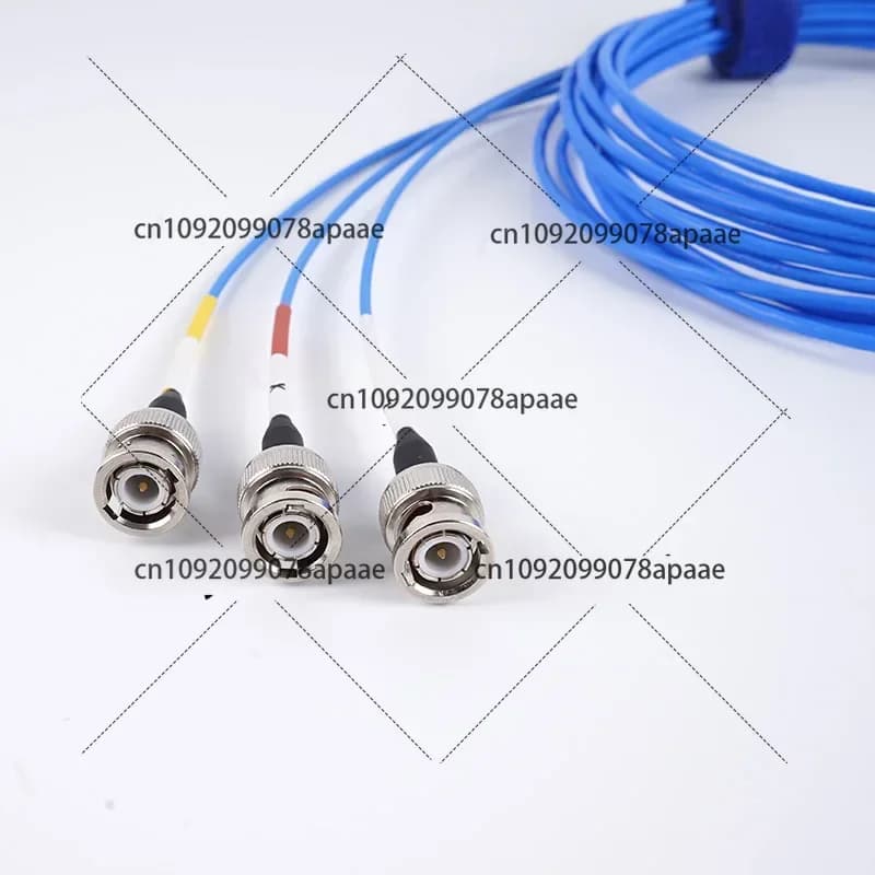 Cavo accelerometro triassiale 1/4-28UNF Cavo sostitutivo da 10 piedi per sensore di vibrazione 100Hz-5kHz 3 assi compatibile con uso industriale