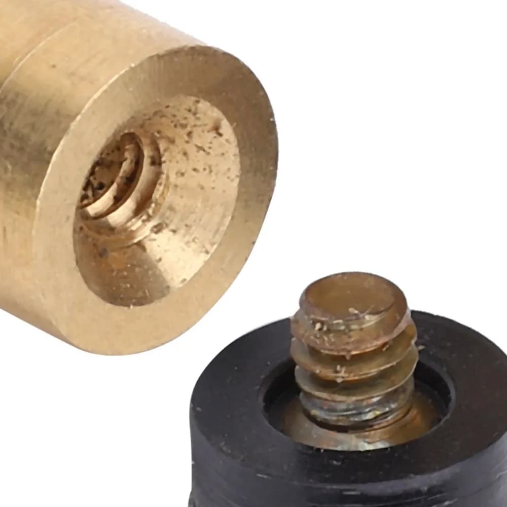 Accessori per biliardo: Puntali a vite per stecche da biliardo, puntali in pelle da 10 mm, puntali in ottone, ricambi per stecche da biliardo