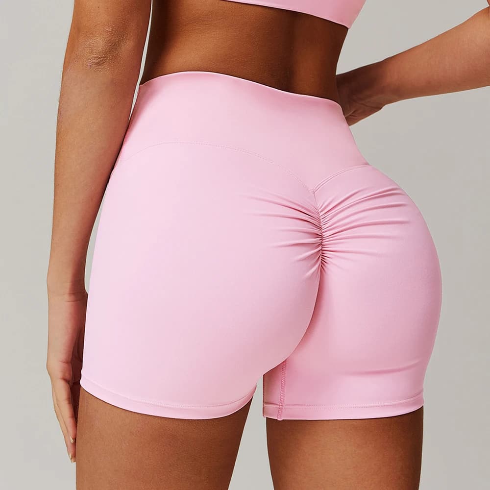 Women's Yoga Shorts Scrunch Butt Effect, High Waist Leggings, Push Up Cycling Shorts, Gym Sports Shorts for Running and Training